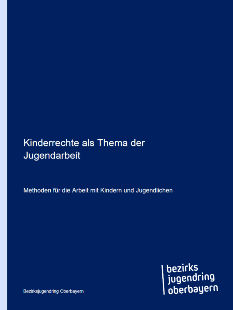 Blauer Hintergrund mit Überschrift und Logo.