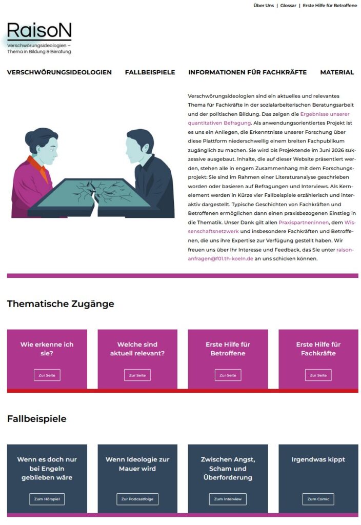 Zwei Menschen sitzen an einem Tisch, der droht, auseinanderzubrechen, als Sinnbild für das Zerbrechen der Verbindung der beiden.