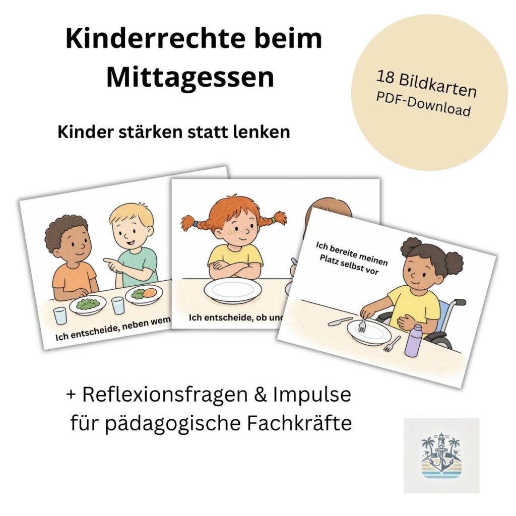 Bilder von Kindern, die Mittag essen.