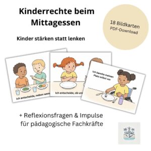Bilder von Kindern, die Mittag essen.