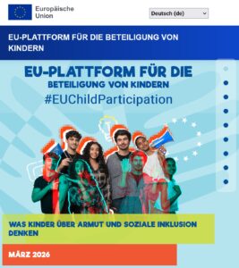Junge Menschen beteiligen sich an politischen Themen in der EU.