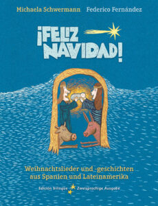 © SchauHoer Verlag Ein Bild der christlichen Weihnachtsgeschichte mit Josef, Maria und dem Baby Jesus im Stall.
