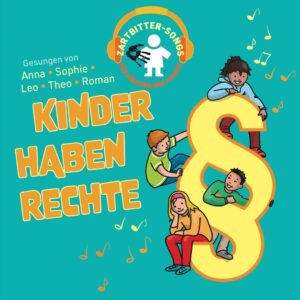 © Zartbitter e.V. Junge Menschen klettern auf einem großen Paragrafen herum.