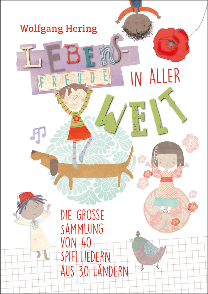 Kinder, die an verschiedenen Orten der Erde wohnen, bewegen sich zu Musik.
