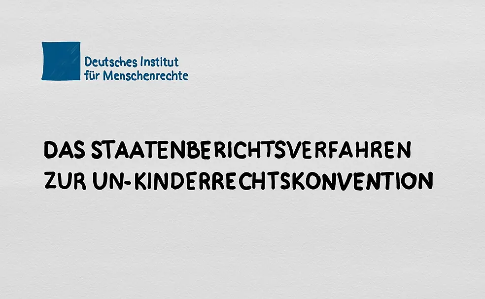 Standbild des ersten Takes im Video mit Titel und Logo .